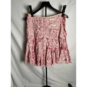 Polo Jeans Company Ralph Lauren Red Paisley Peasant Skirt Women’s Size 8 Boho